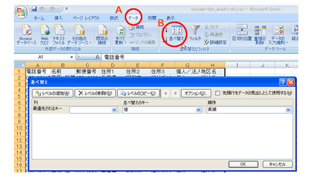 Excel2007�ł̕��בւ�
